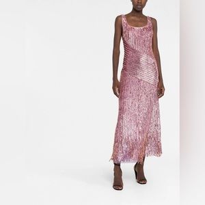 ETRO ANGELIKA PINK SEQUINNED MAXI DRESS SIZE 6 (40) $5,620 SOLD OUT